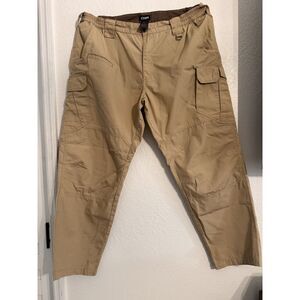 CQR Tactical Cargo Mens 42x32 Tan Ripstop Utility Work Hiking Outdoor Pants